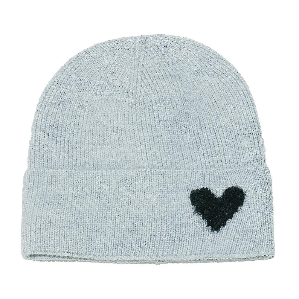 Temu autumn and winter wool hat women's solid color pullover hat ear protection warm cold hat love knitted hat couple