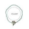 5Piece Bead Bracelets Women Four Leaf Clovers Pendant Bracelets Elastic String
