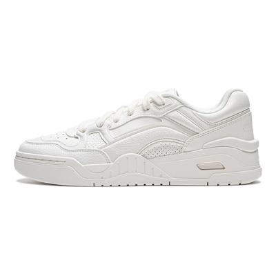 Li Ning Yue Bai 2.0 Du Bai Casual Versatil Talpă Groasă Înălțare Antiderapant Respirabil Pantofi de Skate Low-Top Femei sneaker Alb-Nor AGCU276-11