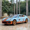 1/24 Porsche Panamera GULF Supercar Alloy Diecasts & Toy Vehicles Metal Toy Car Model Sound and Light Collection Toy
