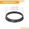 Partuto Set of 4 73.1mm to 65.1mm Universal Hub Centric Rings - Plastic 3m