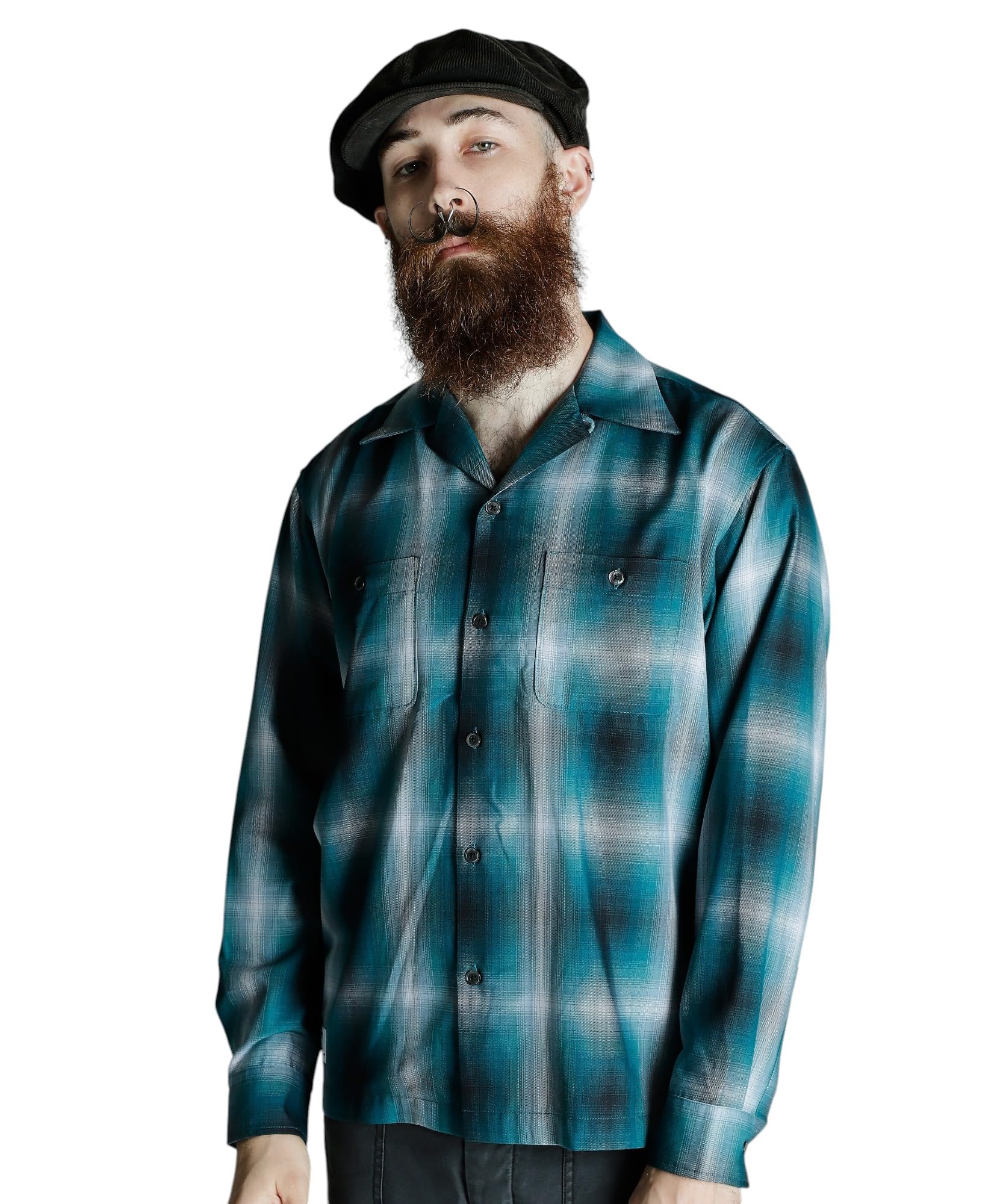 

Рубашка Schott OMBRE LS, Мужская рубашка в клетку омбре, Размер 2XL (140см), Зеленый, 782-5120002