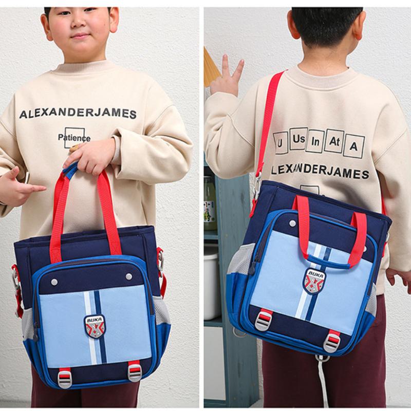 BUKA 2025 Summer New Pupil Portable Tutoring Bag Lightweight Multi-purpose Kid's Bags Wear-resistant Oxford Student Homework Storage Bag Art Package