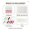 10 Pcs Short Handmade Press On Nails Instagram Minimalist Fashion Hand Painted Star Checkered Nail Tips For Girls