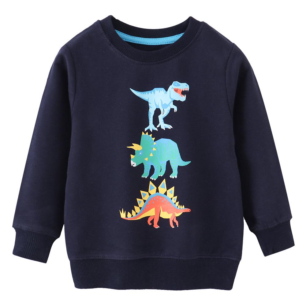 European Style Boys' Cotton Long Sleeve Hoodie - Autumn/Winter Children's Clothing
