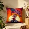 Stylish CCalvin and Hobbesful Cushion Cover Versatile DoubleSided Pillow Case Fit for Sofa Bed Car  Daily Decor