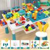 Multifunctional Large Particle Building Block Table for Kids: Educational Toy for Boys, Girls, and Babies