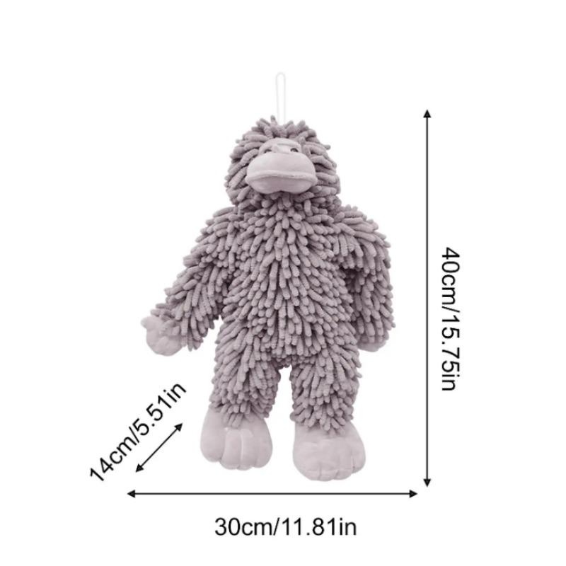 Hochabsorbierendes Chenille-Handtuch Tier-Reinigungstücher mit Schlaufe für Küche, Bad, Vorschule, Reisen, Babyparty-Geschenk