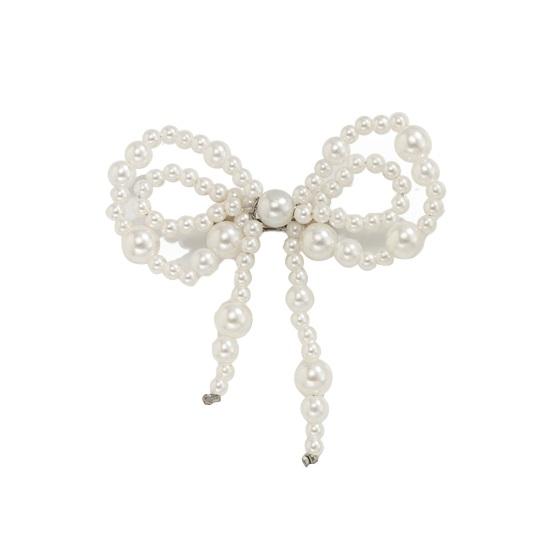 Yousheng Women Brooch Pin Tassel Jeans Anklet Jewelry Elegant Faux Pearl Accessory Chain Tassel Pin for Jeans Jackets Coats Sweaters