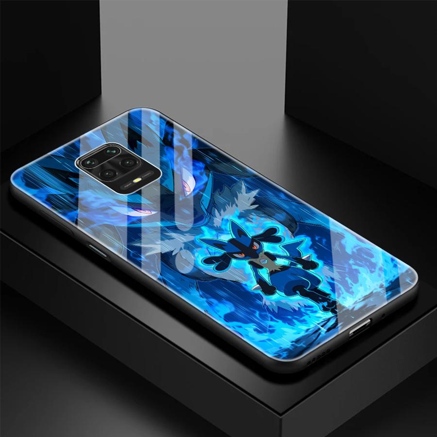 

Glass Case for Xiaomi Redmi Note 15 14 Pro 11 A1 12 13 10 10S A2 Plus A5 12S Luxury Phone Cover Cute Pikachu Pokemon Redmi Note 11 Pro+ 5G