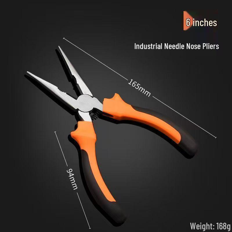Tiger Industrial-Grade Multifunctional Wire Pliers: Household Electrician Tools, Labor-Saving, Available In 6-inch and 8-inch Sizes.