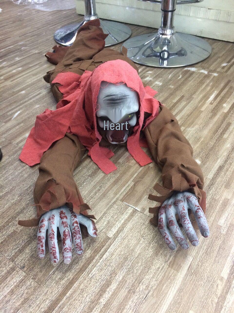 Halloween Scary Ghost Crawl Prank Toy with Sound Sensor