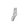 Female Spring and Autumn New Casual Stripe Sweat Absorption Breathable No Bone Anti Pilling Long Tube Cotton Socks