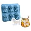Dog Ice Cube Tray Flexible Silicone Mold BPA-Free Reusable Ice Maker for Whiskey Cocktails Coffee Drinks Easy Release Dishwasher Safe Kitchen Tools