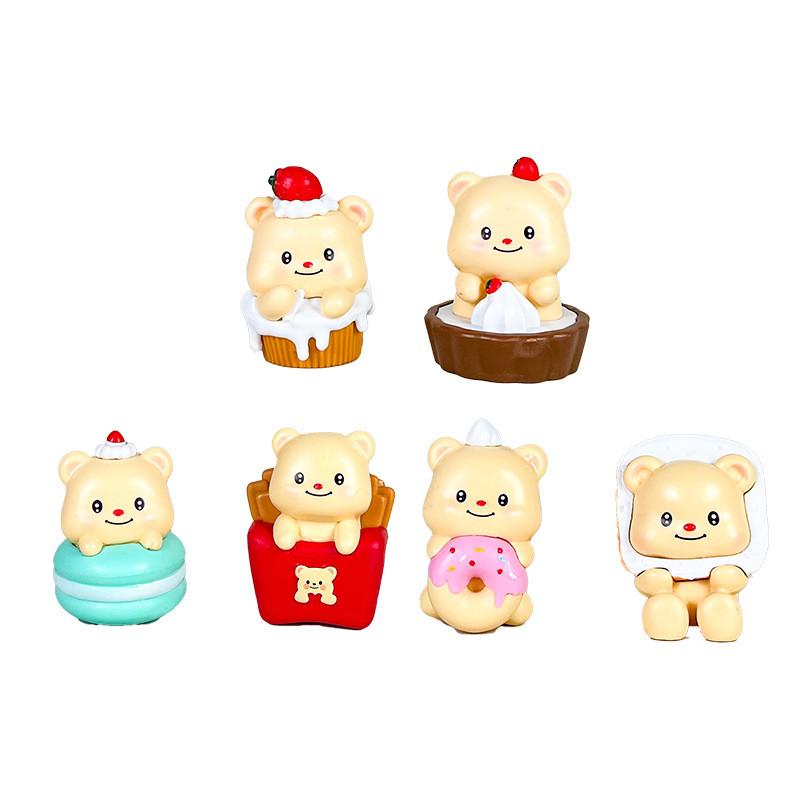 Butter Bear Action Figure Cartoon Model Toy Decoration Children Ornament Gifts