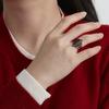 LIKGREAT Witchcraft Witch Knot Ring Stainless Steel Jewelry for Women Men Wiccan Good Luck Protection Amulet Birthday Gifts