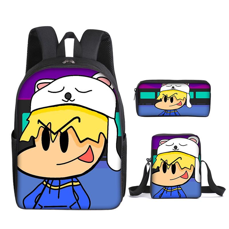 Classic Funny Friday Night Funkin 3D Print 3pcs/Set Pupil School Bags Laptop Daypack Backpack Inclined Shoulder Bag Pencil Case