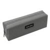 Pure Color Zipper Canvas Stationery Holder Box Pen Bag Pencil Pouch Pen Case