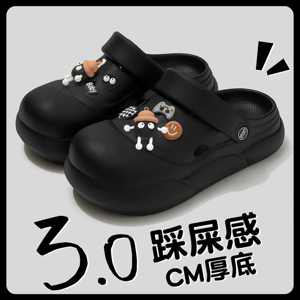 Hole shoes wear summer thick-soled new EVA soft-soled non-slip bag head sandals