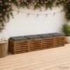4 piece seat cushions VUGHT 4 pcs 100percent  polyester gray