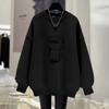 Women Spring and Autumn New O-Neck Pullover Fashion Printing Sweatshirts Casual Loose Versatile Long Sleeve Medium Length Tops