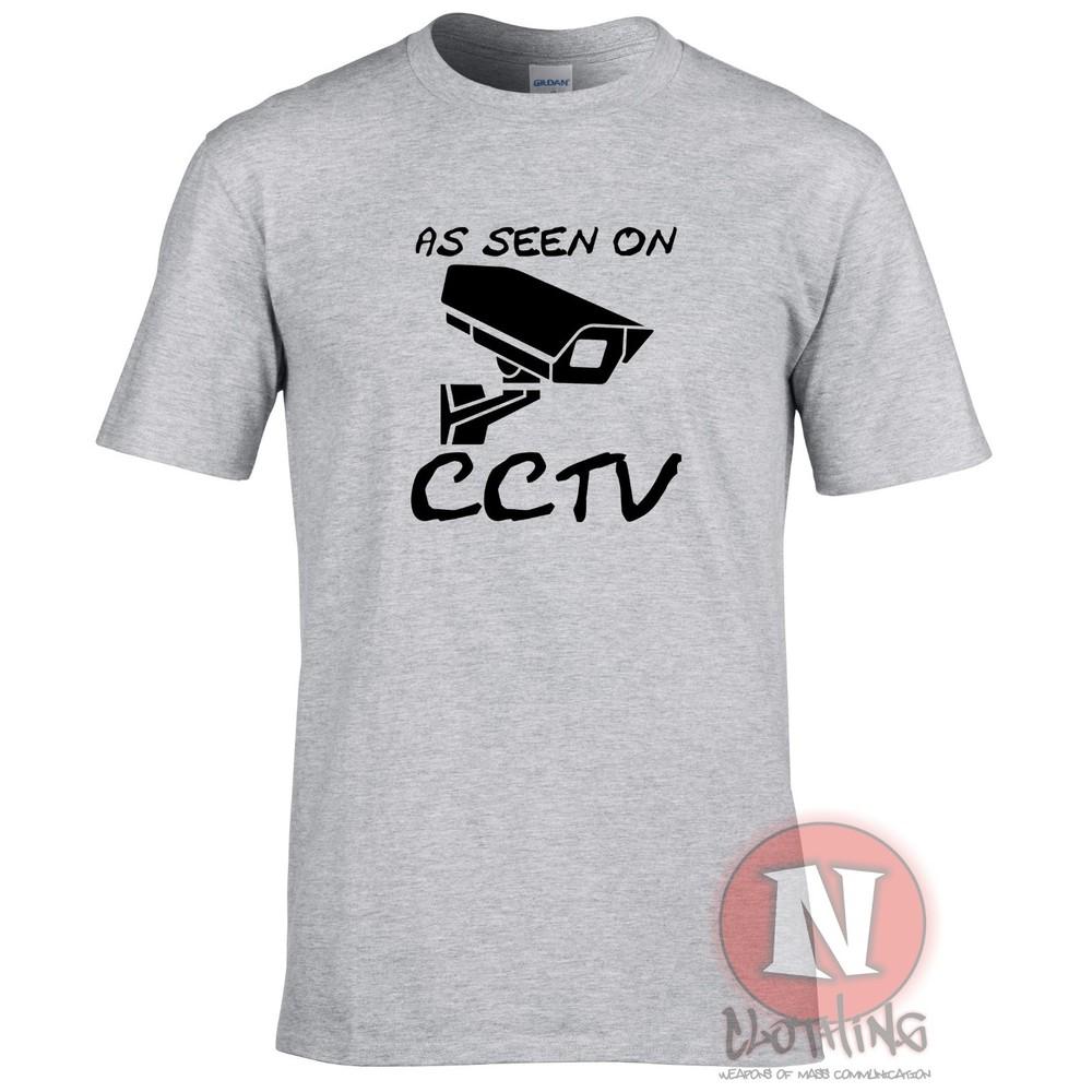 As Seen On Cctv TShirt A Little Funny Banksy Street Art Quote Teeshirt Tee