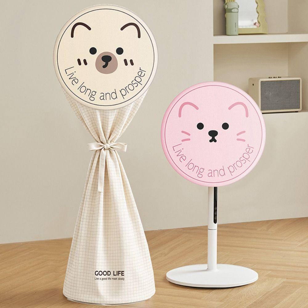 Dustproof Standing Electric Fan Cover Round Shape Floor Fan Cover  for Household Fans