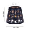 Lamp Cover Carved Flower Pattern Modern Style Easy Installation E27 White/Black Iron Lamp Shade for Home Bedroom Living Room