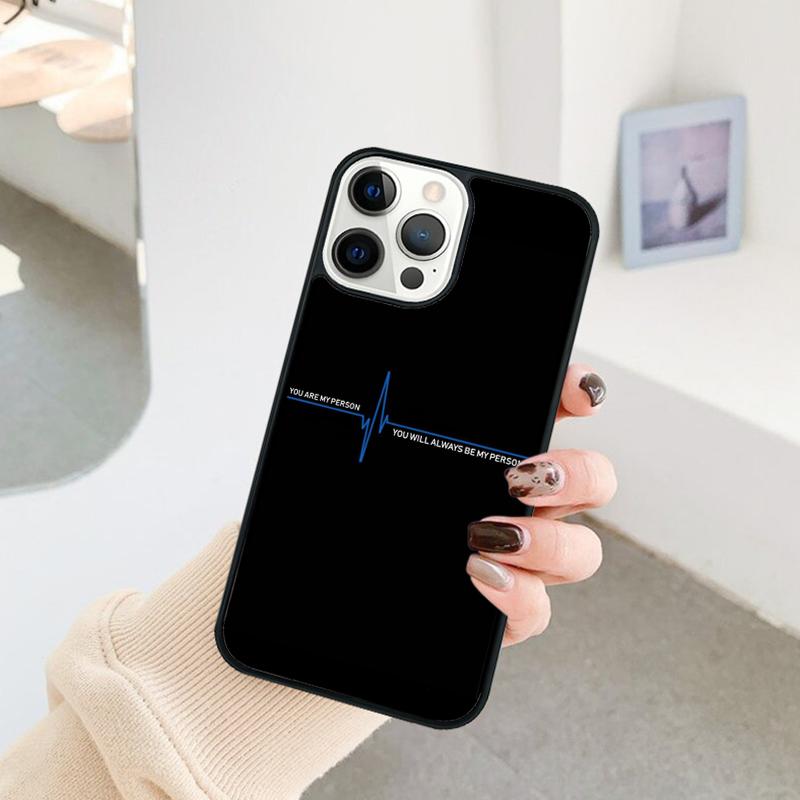 Greys Anatomy TV Show You are my person Phone Case For iPhone 17 Air 16 15 14 11 12 13 Pro MAX Plus coque Cover