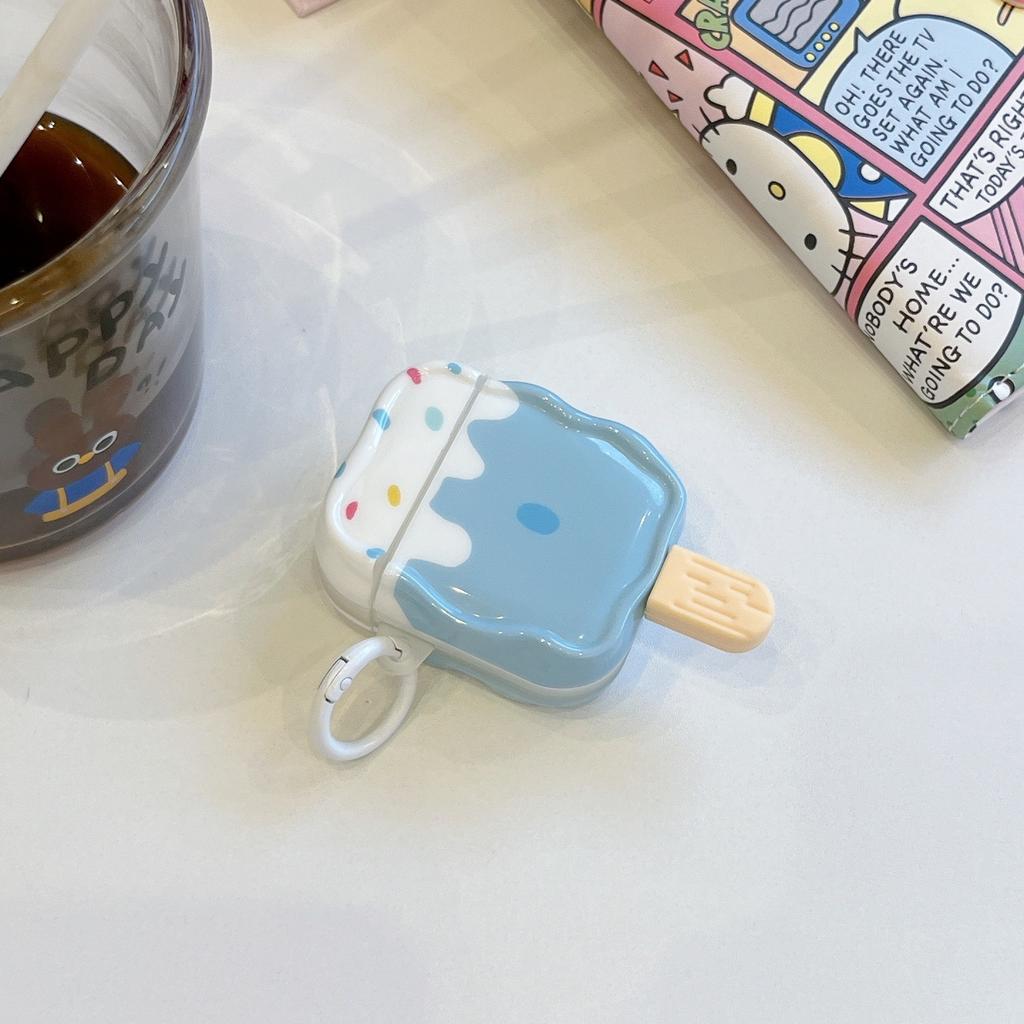 Spoof Blue and White Ice Cream for AirPods1 Earphone Case 1/1 Generation Apple AirPods Pro1 Protective Case Female