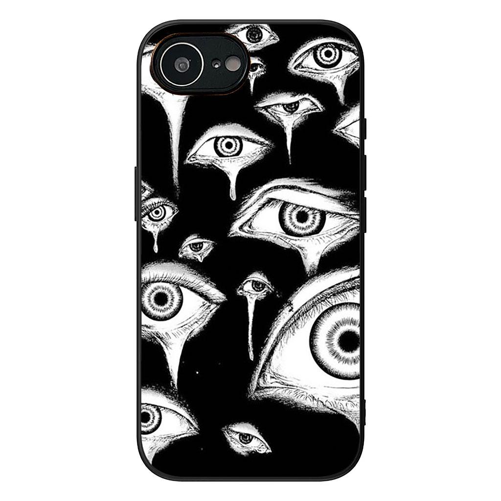 Cover for Apple iPhone 17 16 11 Pro XS Max XR 6 7 8 Plus 16E SE 2020 Air 5 SE2 Phone Case Eyes Spooky Scary Face