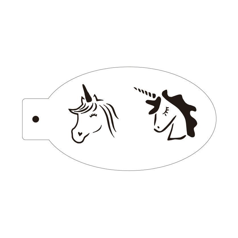 New Face Painting Stencils Templates Professional Body Art Dolphin Deer Butterfly Plastic Makeup Tools
