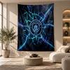 Decorative Tapestry,Manchester City Printed Wall Art, Lightweight Wall Hanging For Bedroom Background