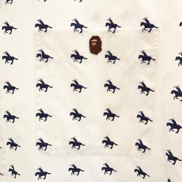 A BATHING APE made in Japan Overall handle Long sleeve shirt M Men's Used