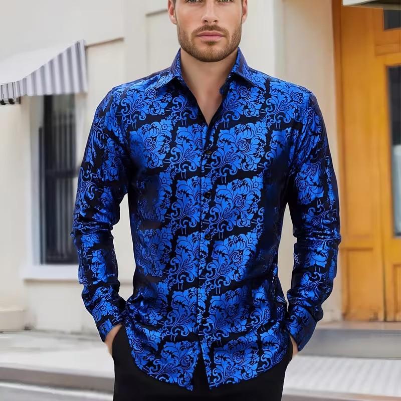 Spring And Autumn Men'S Long Sleeve Shirt