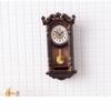 Zinc Zinc Alloy Material Dollhouse Wall Clock Movable Pendulum Simulated Furniture Model  Living Room Decor