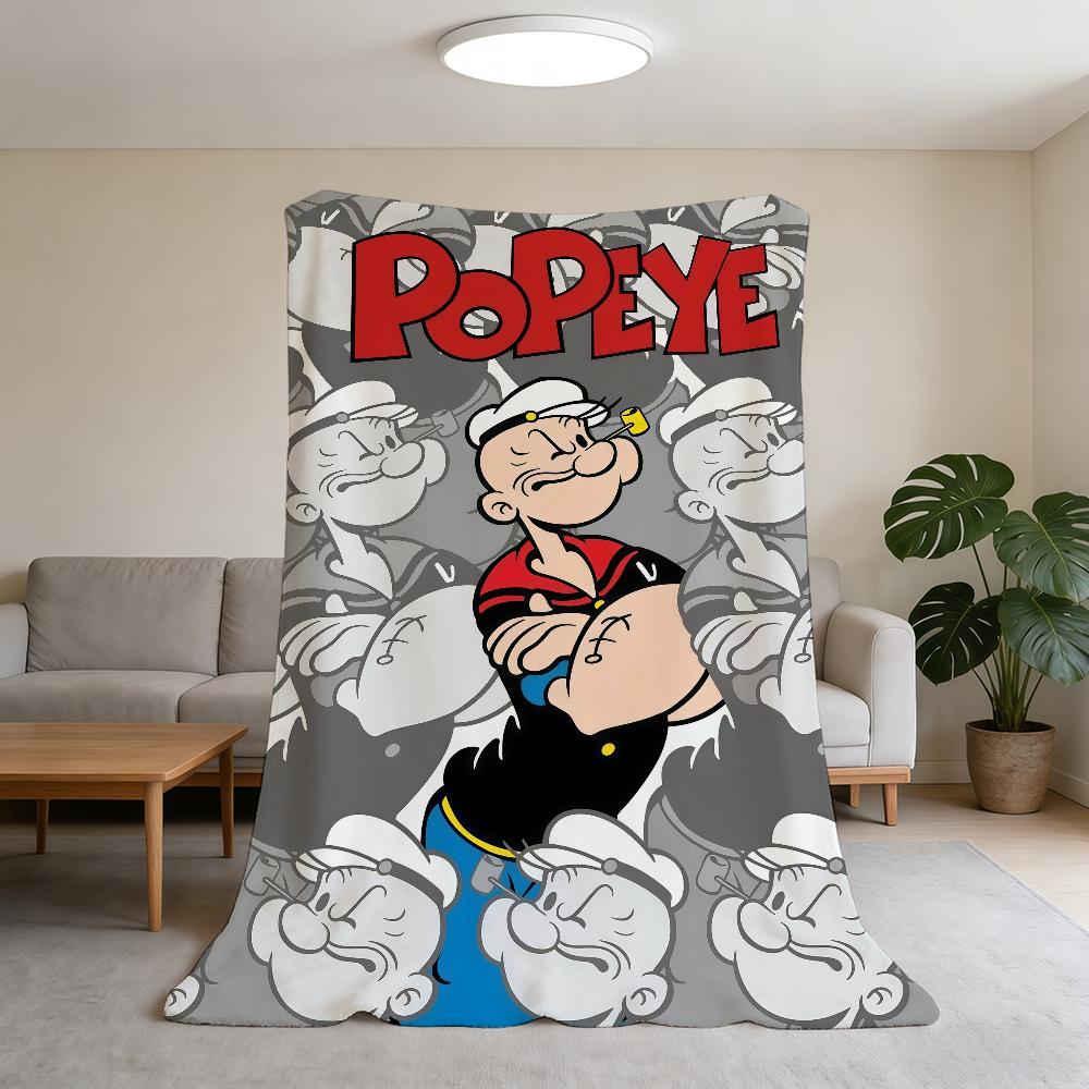 Blanket P-Popeye-ES Super Warm Comfortable Plush Animation Throw Blanket Child Cartoon Home Sofa Bedroom Gift
