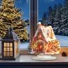 2D Acrylic Christmas Snow House with Light Table Decor Cottage Ornament Home Decoration 2025 Xmas Navidad Party Supplies
