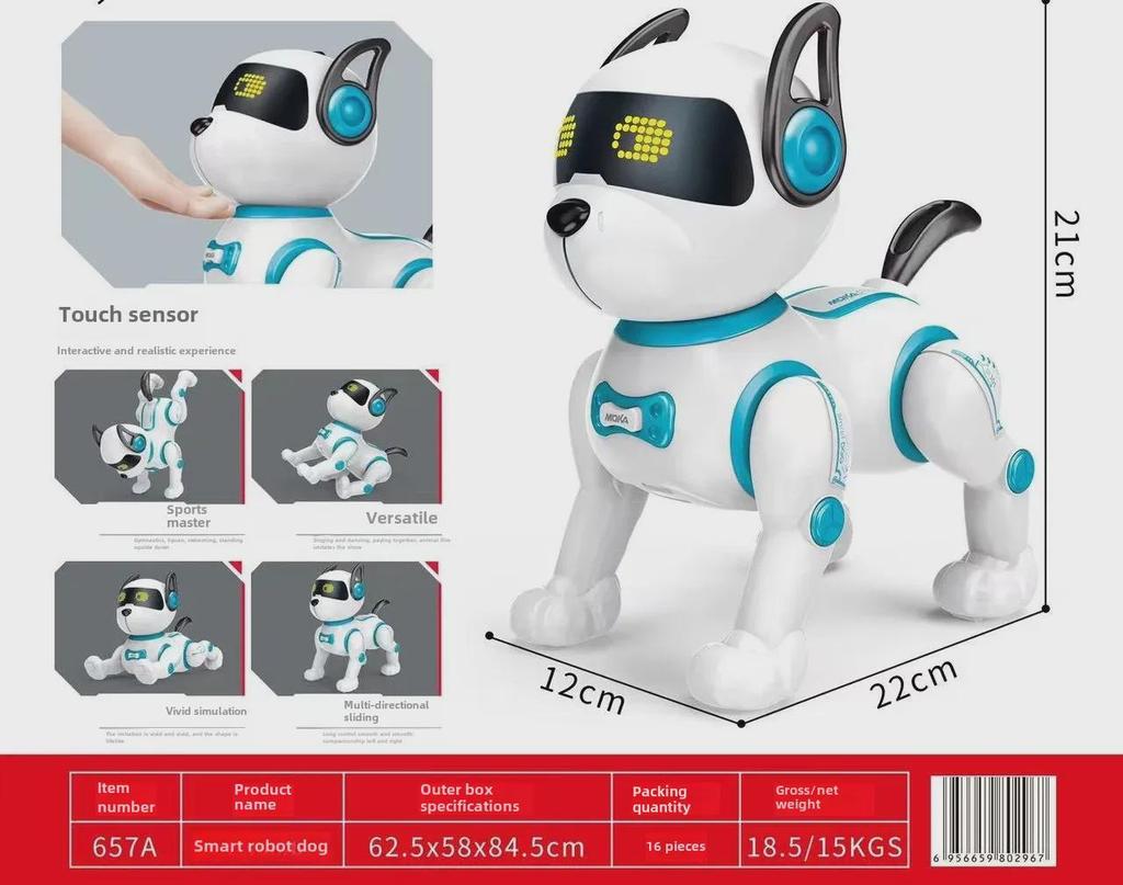 2024 Smart Bionic Robot Dog: Programmable, Remote-Controlled, Rechargeable Toy for Kids
