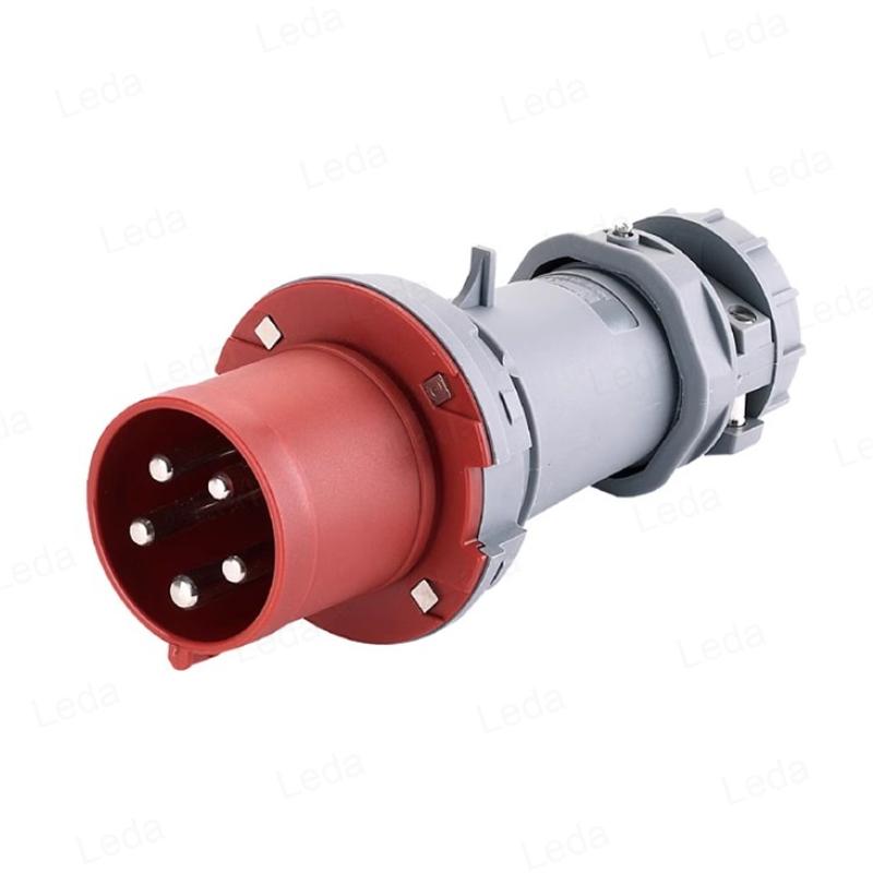 1pcs Industry Plug And Socket Connectors Surface And Concealed Installation 3 4 5 Hole Core 16 A 32A Waterproof Two Three-Phase