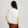 92% Mulberry Silk Stretch Satin Fashion Bottom Top Versatile High End Shirt Mulberry Silk T-shirt for Women