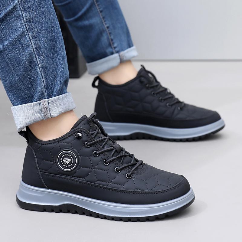 

Winter New Men s Cotton Shoes for Outdoor Travel Casual Warm Comfortable Anti-Slip Durable Free Men s Cotton Shoes 39