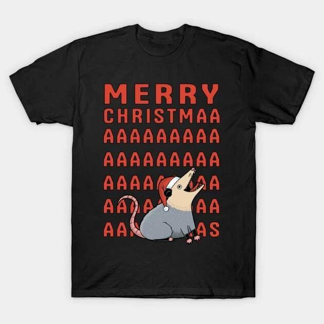Opossum Christmas Made in Australia T-Shirt S