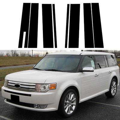 Car Pillar Posts Door Window Trim Cover Stickers Decal for Ford Flex Keyless 2009 2010-2014 2015 2016 2017-2019 Auto Styling