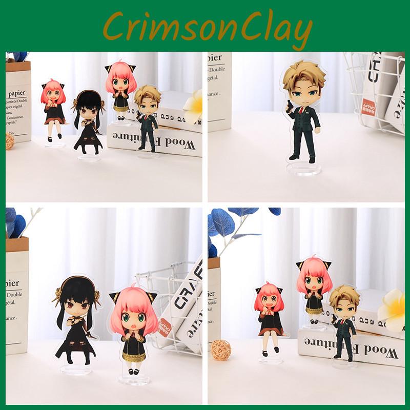 Must-have Spy×family Stand Acrylic Figure With Twilight Yor Forger And Anya Ornament For Anime Lovers.