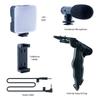 Starter Set for Most Smartphones Vlog Set with Tripod Light Microphone and Phone Clip for Video Calling Conference