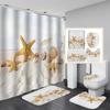 3D digitalt trykk dusjforheng 4 stk til hjem/hotell/fest Baderomsdekorasjon 180 * 180cm