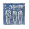 Holy Light Guardian Winged Nail Art Stencils - Reusable Silicone Nail Accessories