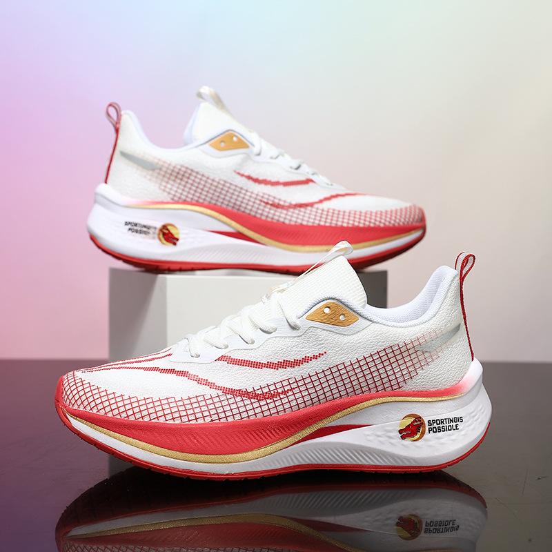 Roter Hase 7Pro Jahr des Drachen Limitierte Reibungs-Sound Laufschuhe Lugao Qualität Atmungsaktives Mesh Sport Freizeitschuhe Herren