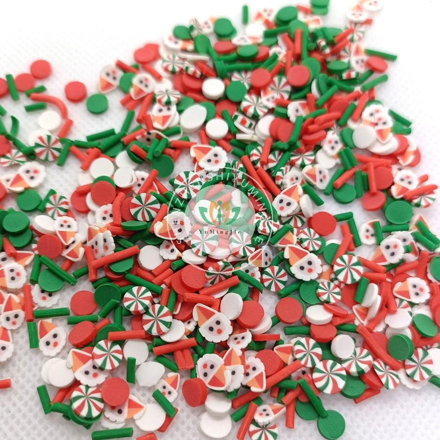 5mm Fruits Shape Christmas Halloween Sprinkles Polymer Clay Slices for Nail Slime Epoxy Resin Craft Diy
